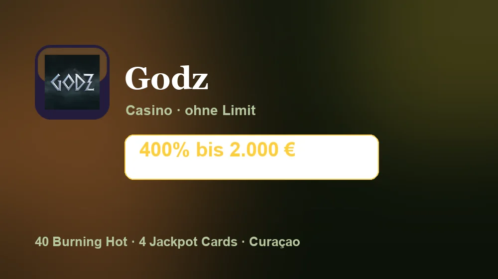 Screenshot von Godz Casino