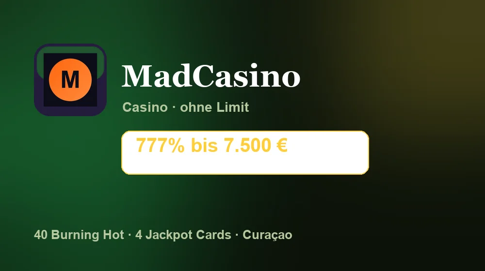 Screenshot von MadCasino Casino